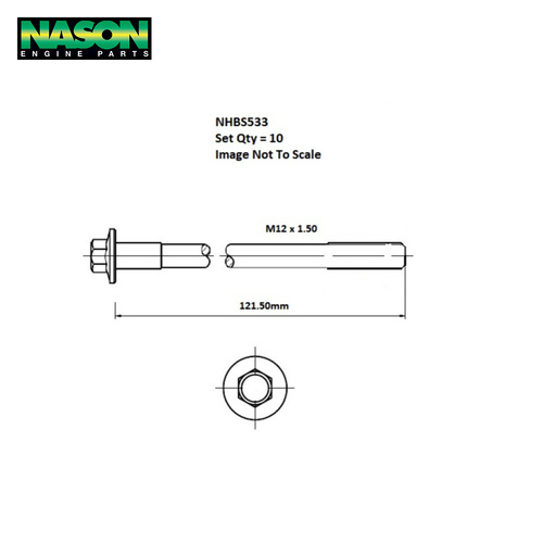 Head Bolt Set FOR Volvo B4204T DOHC 16V Turbo NHBS533