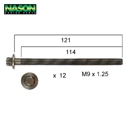 Head Bolt Set FOR HOLDEN A14NET B14NET DOHC 16V HBS279