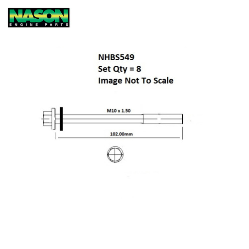 Head Bolt Set FOR SUZUKI G10 1992 1944 NHBS549