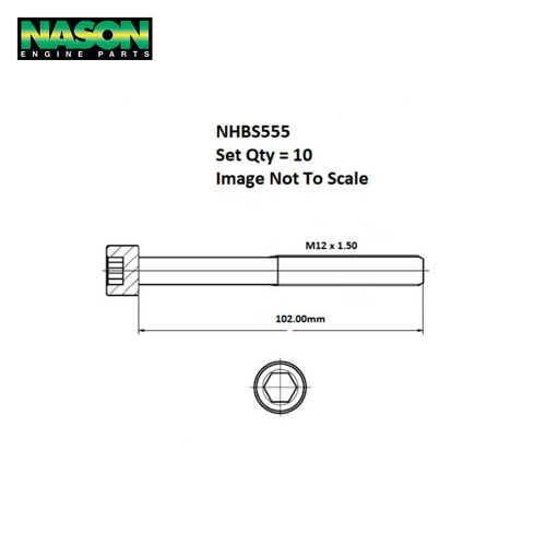 Head Bolt Set FOR ISUZU 4EC1 4EC1T 4EE1 4EE1T NHBS555