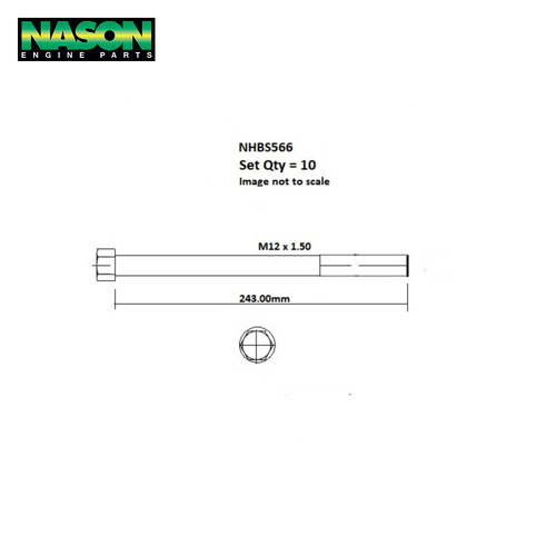Head Bolt Set FOR RENAULY J7R J7T NHBS566