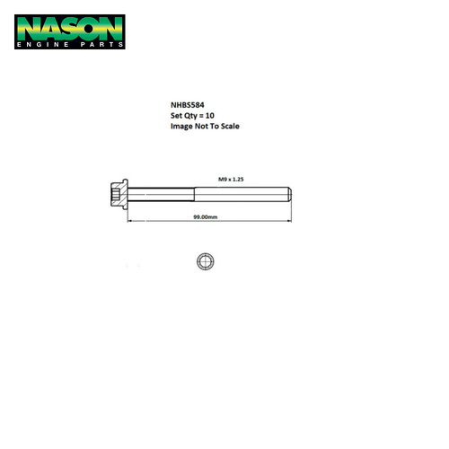 Head Bolt Set FOR VOLKSWAGEN BCB NHBS584