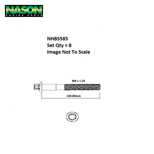 Head Bolt Set FOR SMART M160 NHBS585