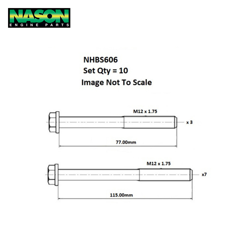 Head Bolt Set FOR VOLVO B234F NHBS606