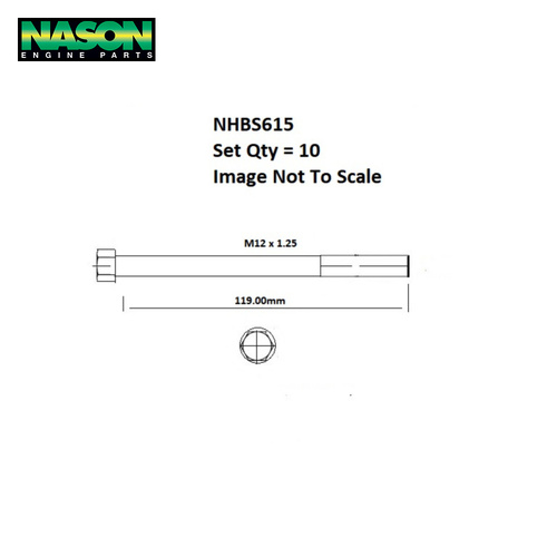 Head Bolt Set FOR Mitsubishi 4G54 SOHC 8V NHBS615