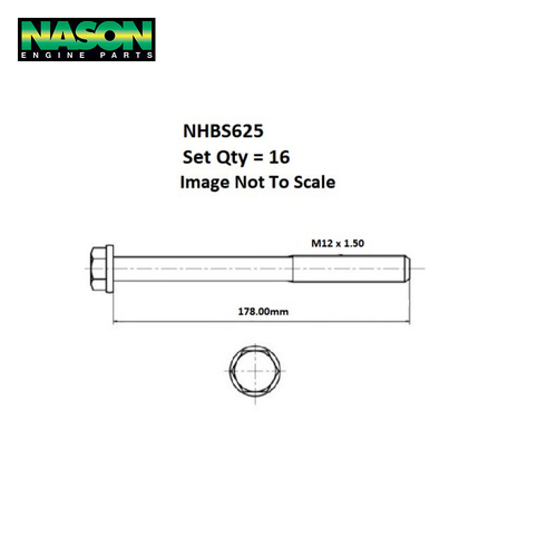 Head Bolt Set FOR VOLVO B27E NHBS625