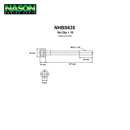 Head Bolt Set FOR HYUNDAI G4EK GHEA NHBS635