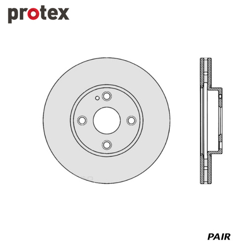 ULTRA DISC ROTOR FRONT FOR MAZDA 2 DJ DR1038 (PAIR)