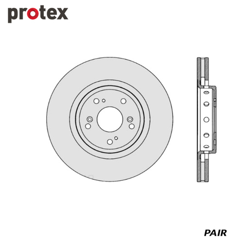 ULTRA DISC ROTOR FRONT FOR HONDA CRV RM DR1040 (PAIR)