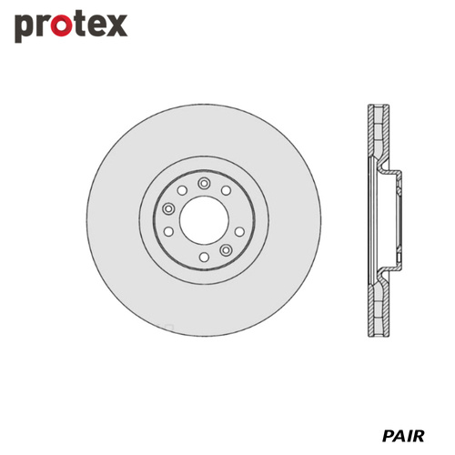 ULTRA DISC ROTOR FRONT FOR PEUGEOT 508 2.0L HDI DR1053 (PAIR)