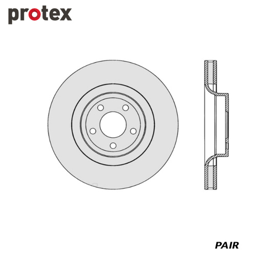 ULTRA DISC ROTOR FRONT FOR MUSTANG 2.3L DR1096 (PAIR)