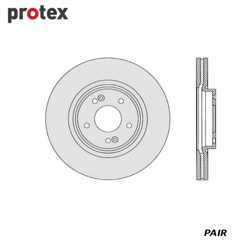 ULTRA DISC ROTOR FRONT FOR KIA CARNIVAL YP 3.3L DR1105 (PAIR)