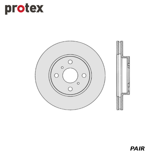 ULTRA DISC ROTOR FOR TOYOTA YARIS NCP90 DR12494 (PAIR)