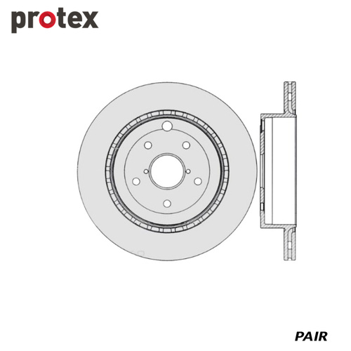 ULTRA DISC ROTOR FOR SUBARU WRX STI 2.5L DR12852 (PAIR)