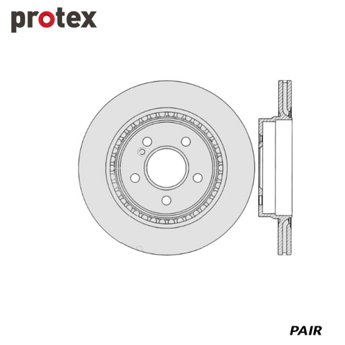 ULTRA DISC ROTOR FOR MERCEDES 500 & CONVERTABLE DR12866 (PAIR)