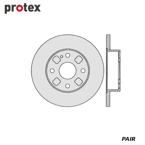 ULTRA DISC ROTOR FRONT FOR MAZDA 121 1990 ON DR525 (PAIR)