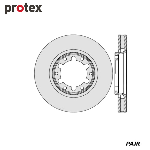 ULTRA DISC ROTOR FRONT FOR NISSAN PATROL DR698 (PAIR)