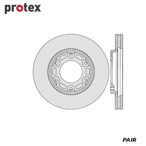 ULTRA DISC ROTOR FRONT FOR TOYOTA HIACE DR768 (PAIR)