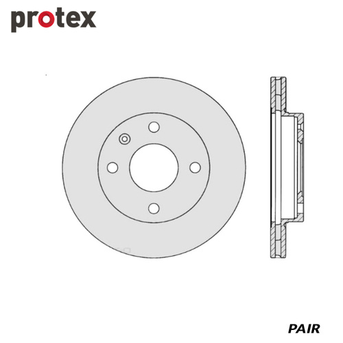 ULTRA DISC ROTOR FRONT FOR FORD FIESTA DR854 (PAIR)