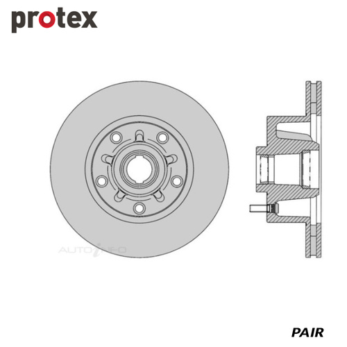 ULTRA SELECT DISC ROTOR FRONT FOR HOLDEN COMMODORE VP SDR025 (PAIR)