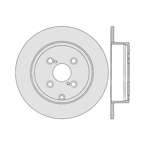 ULTRA SELECT DISC ROTOR REAR FOR TOYOTA COROLLA SDR12390 (PAIR)