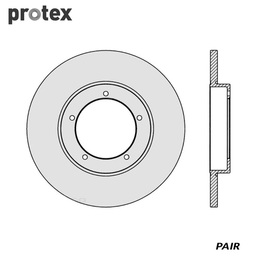 ULTRA SELECT DISC ROTOR FRONT FOR PORSCHE 356C 911 99T 912 SDR396 (PAIR)