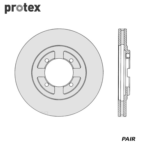 ULTRA SELECT DISC ROTOR FRONT FOR MITSUBISHI CORDIA SDR409 (PAIR)