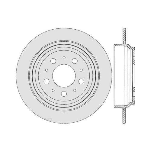 ULTRA SELECT DISC ROTOR REAR FOR VOLVO S70 SDR884 (PAIR)