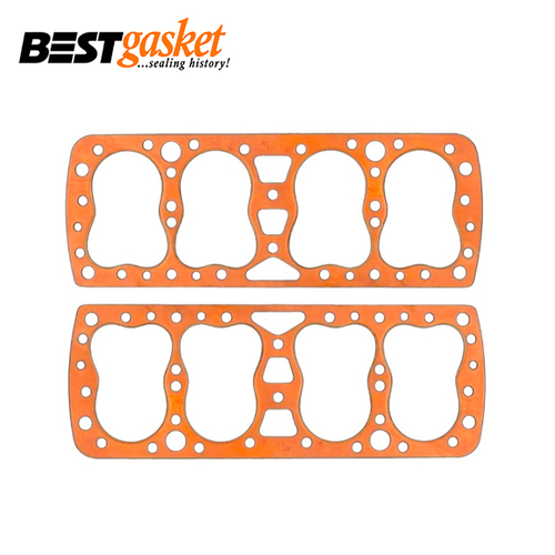 Ford 221 SV 24 Stud Flathead V8 Copper Head Gasket Pair 1938-1947 Best Gasket