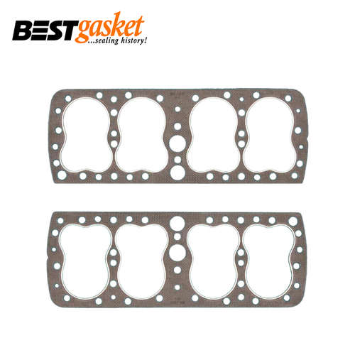 Head Gasket PAIR Ford Mercury 24 Stud SV Flathead 239 V8 3.1875" 39-48 Graphite