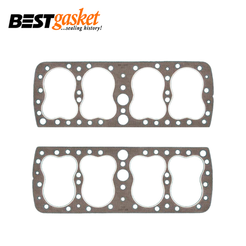 Head Gasket PAIR Ford Mercury 24 Stud SV Flathead 239 V8 3.1875" 39-48 Graphite