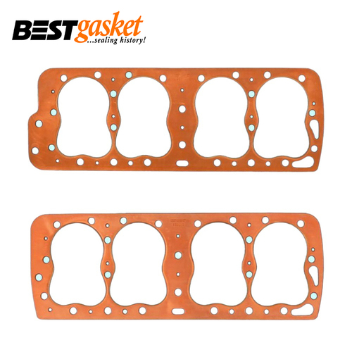 Head Gasket PAIR FOR Ford Mercury 8BA SV Flathead V8 1948-1953 Copper Oversize