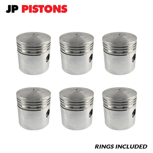 Dome Top Piston & Ring Set 040" FOR Chevrolet 216 Straight 6 Cylinder 1937-1940