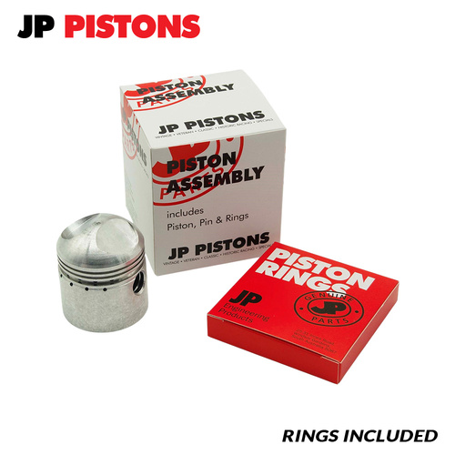 Piston & Ring Set +020" FOR Douglas Motorcycle T35 MK1 1946-1948 2 Cylinder 350