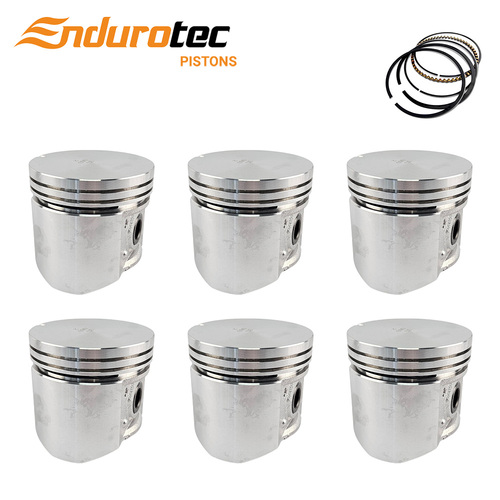 Piston & Ring Set +040 FOR Holden HR HK HT HG Torana LC 6 Cylinder 161 Red 66-72