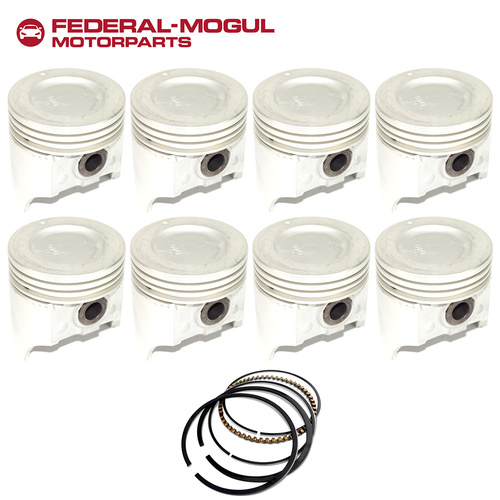 Piston & Ring Set +040" FOR Oldsmobile 4.3L 260 V8 1975-1982