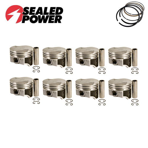 Flat Top Piston & Ring Set 030" FOR Ford Falcon Mustang 302 351 Cleveland V8