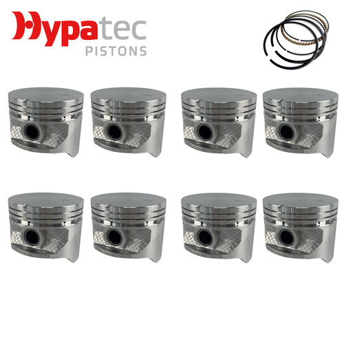 Flat Top Piston & Ring Set +060" FOR Holden 304 Black 4987cc 5.0 V8 1985-2000