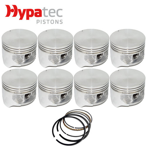 Flat Top Piston & Ring Set +080" FOR Holden 308 Red 5044cc 5.0 V8 1969-1985