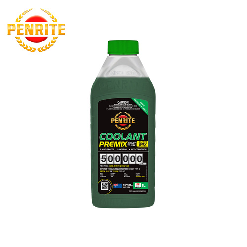 Penrite Oil 500,000 Kilometre Green Coolant Premix 1L COOL500GREENPMX001