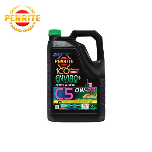 Penrite Enviro+ C5 SAE 0W-20 Synthetic Engine Oil 6L EPLUSC5006