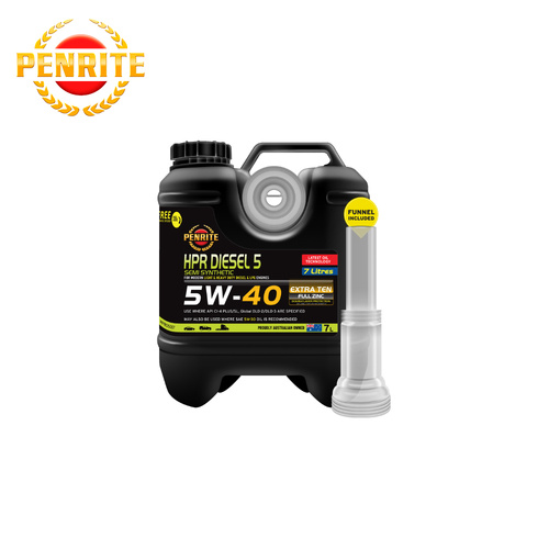 Penrite HPR Diesel 5 5W-40 Engine Oil Semi-Syn 7L HPRD5007
