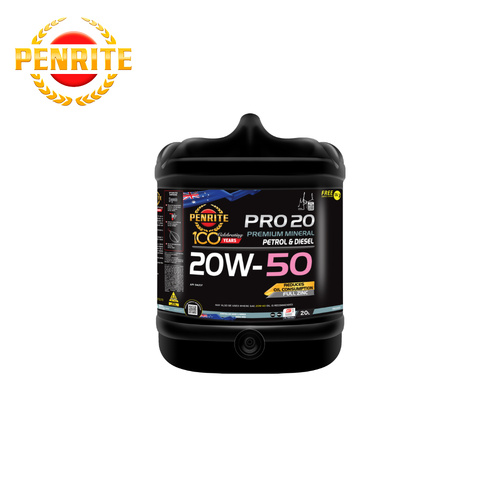 Penrite Pro 20 Mineral Engine Oil 20W-50 20 Litre PRO20020