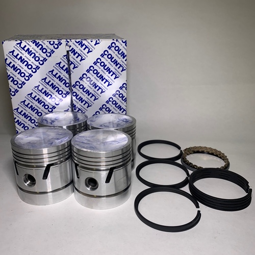 Piston & Ring Set 040" FOR MG MGA 1588cc 4 Cylinder Dish Top 1959-1960