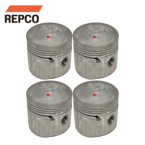 Dish Top Piston Set 010" FOR Austin Healy MG Mini Morris 1962-1971 1098cc 4 Ring
