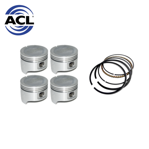 Piston & Ring Set +030" FOR Honda Accord 1976-1979 1.6 EF EG SOHC 8V ACL