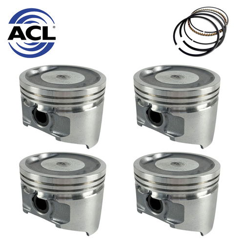 Piston & Ring Set 020” FOR Mitsubishi Lancer CA 88-90 4G15 1.5 SOHC 8V Carb ACL
