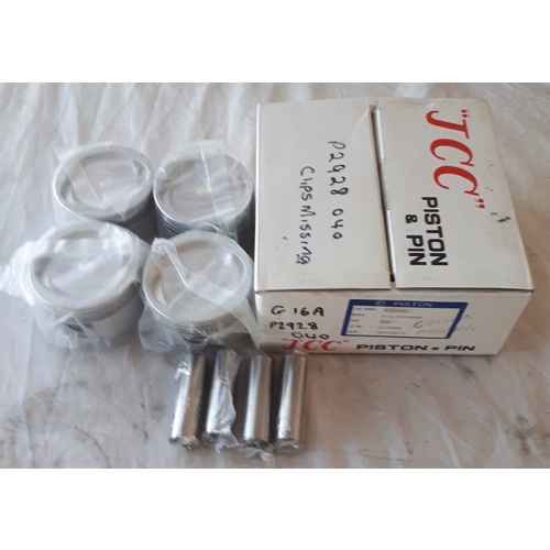 Piston & Ring Set FOR Suzuki Vitara SE416 G16A SOHC 8v 1988-1999 +040"