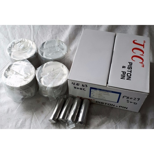 Piston & Ring Set FOR Mitsubishi Galant HH HG 4G63 DOHC 16v 21mm Pin STD JCC