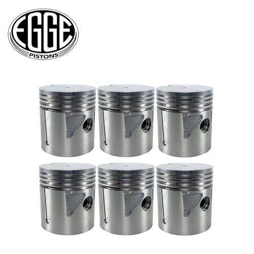 Piston Set +040" FOR Chrysler Dodge Plymouth 6 SV 236 250 264 3.4375" 42-54